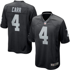 Derek Carr Oakland Raiders Game Jersey - Black 2019