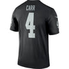 Image of Derek Carr Oakland Raiders Legend Jersey – Black 2019