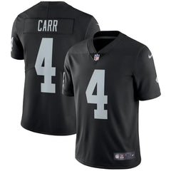 Derek Carr Oakland Raiders Vapor Untouchable Limited Player Jersey - Black 2019