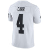 Image of Derek Carr Oakland Raiders Vapor Untouchable Limited Player Jersey - White 2019