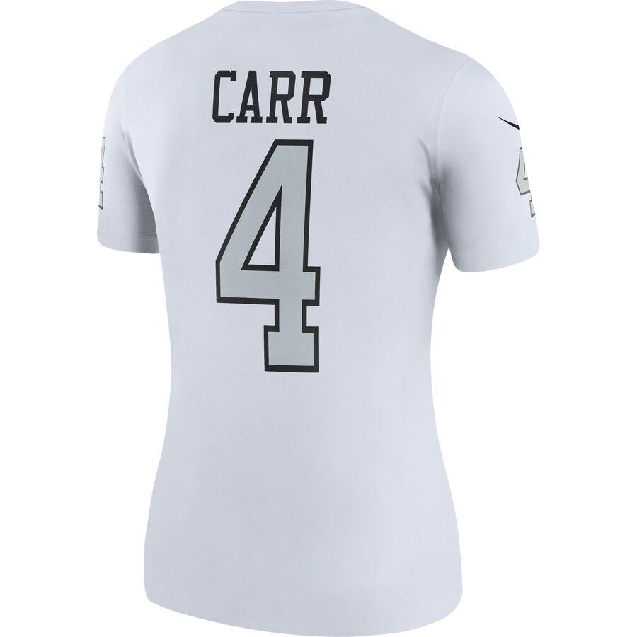 Derek Carr Oakland Raiders Women's Color Rush Legend Jersey - White 2019