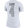 Image of Derek Carr Oakland Raiders Women's Color Rush Legend Jersey - White 2019