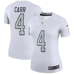 Derek Carr Oakland Raiders Women's Color Rush Legend Jersey - White 2019