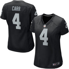 Derek Carr Oakland Raiders Women's Game Jersey - Black 2019