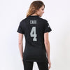 Image of Derek Carr Oakland Raiders Women's Game Jersey - Black 2019