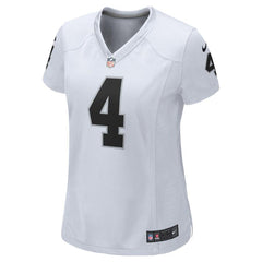 Derek Carr Oakland Raiders Women's Game Jersey - White 2019