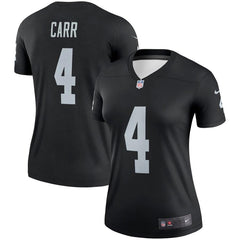Derek Carr Oakland Raiders Women's Legend Jersey – Black 2019
