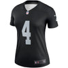 Image of Derek Carr Oakland Raiders Women's Legend Jersey – Black 2019