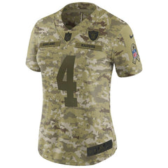 Derek Carr Oakland Raiders Women's Salute to Service Limited Jersey - Camo 2019