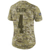 Image of Derek Carr Oakland Raiders Women's Salute to Service Limited Jersey - Camo 2019