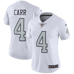 Derek Carr Oakland Raiders Women's Vapor Untouchable Color Rush Limited Player Jersey - White 2019