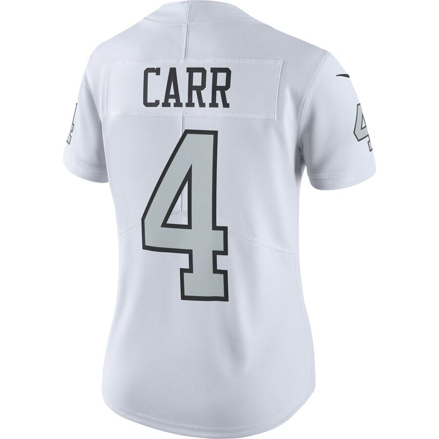 Derek Carr Oakland Raiders Women's Vapor Untouchable Color Rush Limited Player Jersey - White 2019