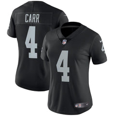 Derek Carr Oakland Raiders Women's Vapor Untouchable Limited Player Jersey - Black 2019