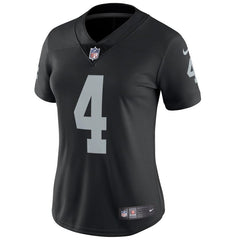Derek Carr Oakland Raiders Women's Vapor Untouchable Limited Player Jersey - Black 2019