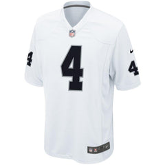 Derek Carr Oakland Raiders Youth Game Jersey - White 2019