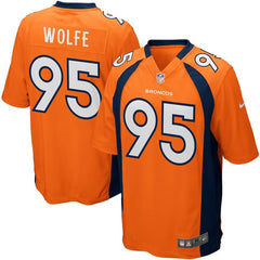 Derek Wolfe Denver Broncos Game Jersey - Orange 2019