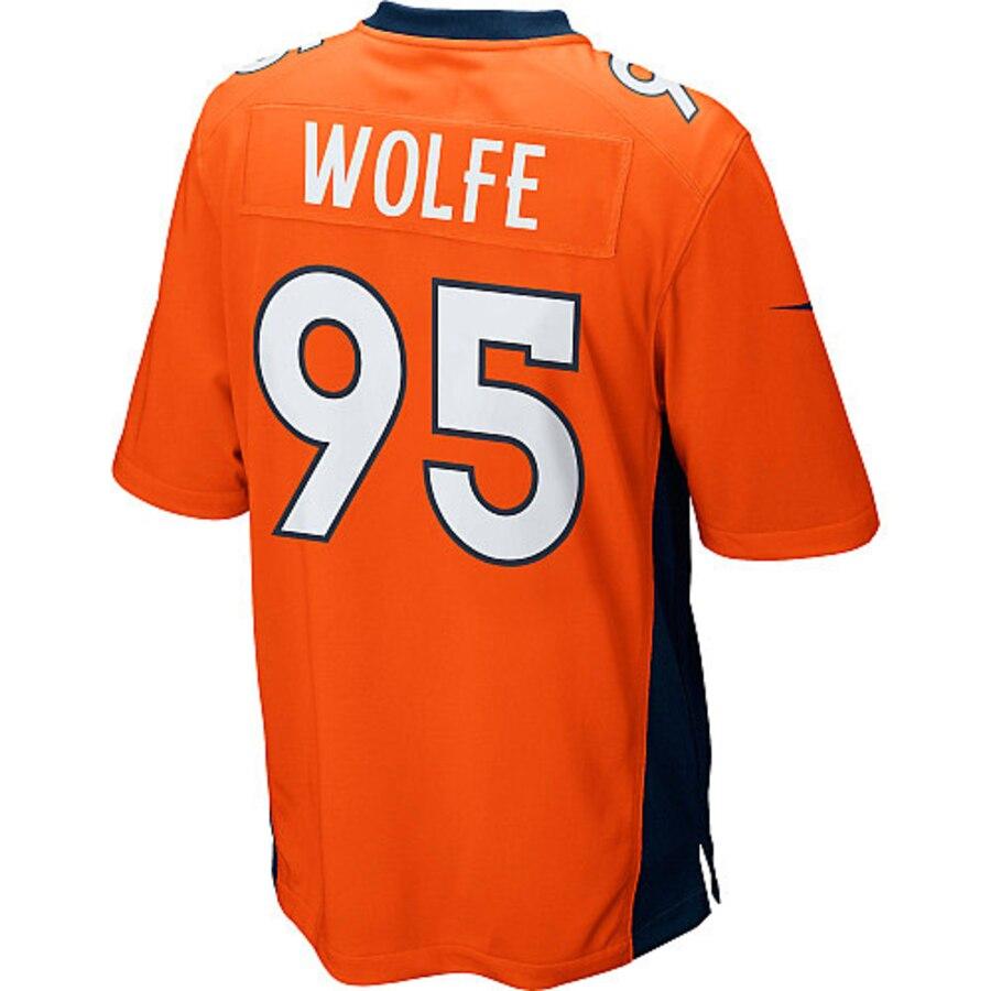 Derek Wolfe Denver Broncos Youth Team Color Game Jersey - Orange 2019