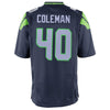 Image of Derrick Coleman Seattle Seahawks Game Jersey - College Navy 2019