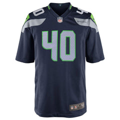 Derrick Coleman Seattle Seahawks Youth Team Color Game Jersey - Navy Blue 2019