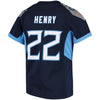 Image of Derrick Henry Tennessee Titans Girls Youth Game Jersey - Navy 2019