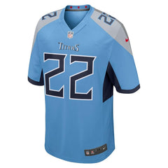 Derrick Henry Tennessee Titans New Game Jersey – Light Blue 2019