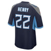Image of Derrick Henry Tennessee Titans Youth New Game Jersey – Navy 2019