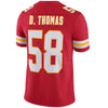 Image of Derrick Thomas Kansas City Chiefs Retired Player Vapor Untouchable Limited Throwback Jersey - Red 2019