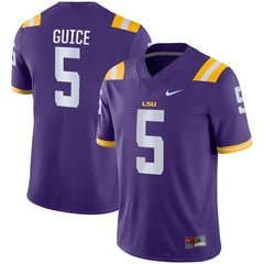 Derrius Guice LSU Tigers Game Jersey – Purple 2019