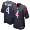 Image of Deshaun Watson Houston Texans Game Jersey - Navy 2019