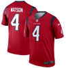 Image of Deshaun Watson Houston Texans Legend Jersey – Red 2019