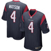 Image of Deshaun Watson Houston Texans Player Game Jersey – Navy 2019