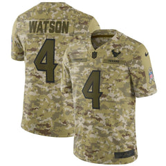 Deshaun Watson Houston Texans Salute to Service Limited Jersey – Camo 2019