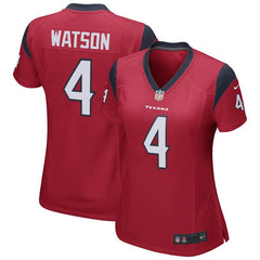 Deshaun Watson Houston Texans Women's Team Color Game Jersey – Red 2019