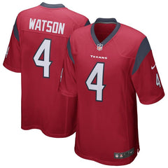 Deshaun Watson Houston Texans Youth Game Jersey - Red 2019