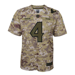 Deshaun Watson Houston Texans Youth Salute to Service Game Jersey - Camo 2019