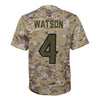 Image of Deshaun Watson Houston Texans Youth Salute to Service Game Jersey - Camo 2019