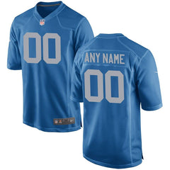 Detroit Lions Custom Alternate Game Jersey - Royal 2019