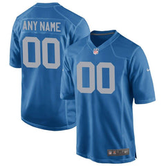 Detroit Lions Youth Custom Alternate Game Jersey - Royal 2019