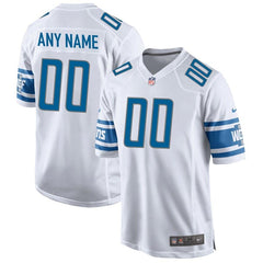 Detroit Lions Youth Custom Game Jersey - White 2019