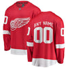 Image of Detroit Red Wings Home Breakaway Custom Jersey - Red 2019