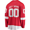 Image of Detroit Red Wings Home Breakaway Custom Jersey - Red 2019