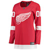 Image of Detroit Red Wings Women's Home Breakaway Custom Jersey - Red 2019