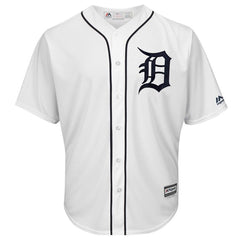 Detroit Tigers Majestic Home Cool Base Custom Jersey – White 2019