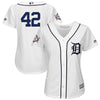Image of Detroit Tigers Majestic Women's 2019 Jackie Robinson Day Official Cool Base Jersey – White 2019