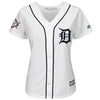 Image of Detroit Tigers Majestic Women's 2019 Jackie Robinson Day Official Cool Base Jersey – White 2019