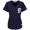 Image of Detroit Tigers Majestic Women's Cool Base Jersey - Navy 2019