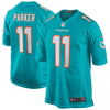 Image of DeVante Parker Miami Dolphins New Game Jersey – Aqua 2019