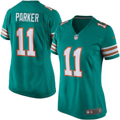 DeVante Parker Miami Dolphins Women's Game Jersey - Aqua 2019