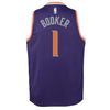 Image of Devin Booker Phoenix Suns Youth Swingman Jersey Purple - Icon Edition 2019