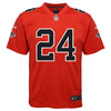 Image of Devonta Freeman Atlanta Falcons Youth Color Rush Game Jersey - Red 2019